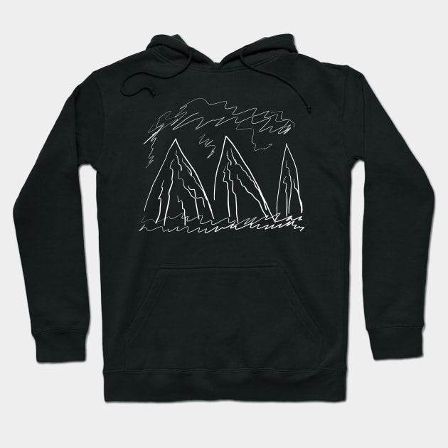 Scribble Mountain Hoodie by Fandie